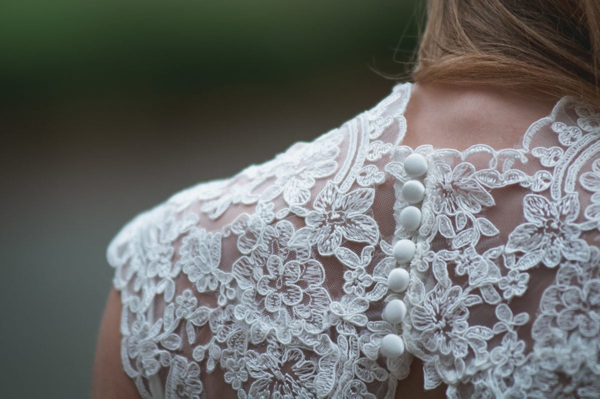 Altering a corset back to a zipper back with buttons…