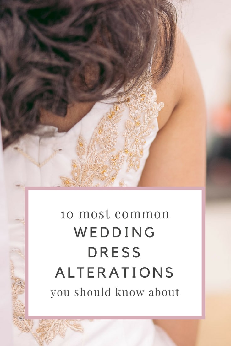 10 most common wedding dress alterations that you should know